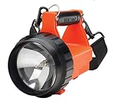 Streamlight 44411 Fire Vulcan Flashlight with Dual Rear LEDS, Quick Release Shoulder Strap and without Charger, Orange
