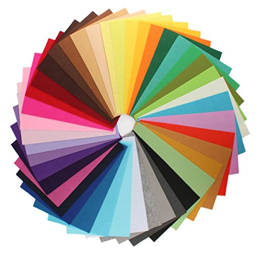 Kingso 42pcs assorted color felt fabric sheets patchwor…