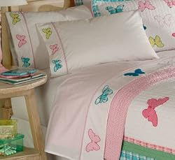 Plaid Butterfly Garden Full Sheet set