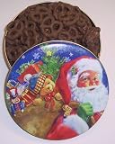 Scott's Cakes Mini Chocolate Covered Pretzels in a Santa's Toys Tin