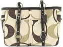 Coach Purse Handbag Gallon Tote Chocolate Multi 13810