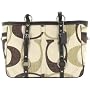Coach Purse Handbag Gallon Tote Chocolate Multi 13810