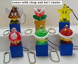 51FH2t0TgiL. SL160  Nintendo Super Mario Galaxy Light up Keychain Part 2 Set of 6