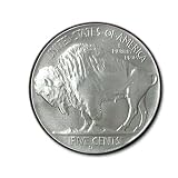 Nickel Buffalo 5 cent Pewter Belt Buckle