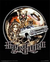 Straight Loco (Girl, Car, Clown, 8 Ball) Art Poster Print - 16" X 20"