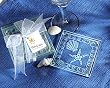 Coasters Shell and Starfish Frosted Glass (24 sets of 4 per order) Wedding Favors