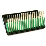 20pc DIAMOND BURR SET - 150 Grit, 1/8 Shank