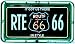 Route 66 Neon License Plate Clock, Bar Sign, Neon Clock, LED, wall-clock, classic, gift