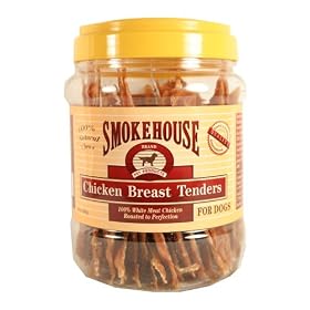 Smokehouse 100% Natural Chicken Breast Strips Dog Treats