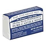 Dr. Bronner's Magic Soaps Pure-Castile Soap, All-One Hemp Peppermint, 5-Ounce Bars (Pack of 6)