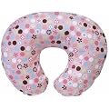 Chicco Boppy Pillow with Cotton Slipcover (Flowers and Chocolate)