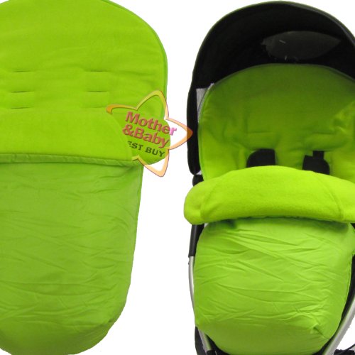 Deluxe Universal Footmuff to fit Baby Jogger Range - Lime
