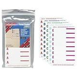 (Price/PK)Top Tab Folder Labels, Alphabetical, 3-7/16x9/16, Asst