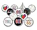 Happy 65th Birthday Sticker Decorations for Hershey Kisses (Set of 324)
