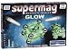 Supermag - Glow, Grundpackung mit 244 Teilen: 170 Stäbe, die in der Dunkelheit leuchten und 64 Kugeln