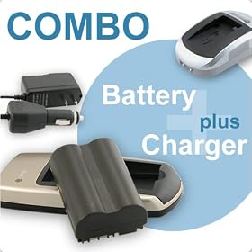 Canon {COMBO} NB-2LH Compatible Li-Ion Battery VALUE PACK with {Charger Set desktop AND... by Insten