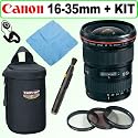 Canon EF 16-35mm f/2.8L II USM Ultra Wide Angle Zoom Lens + Deluxe Accessory Kit