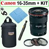 Canon EF 16-35MM F/2.8L II USM Ultra Wide Angle Zoom Lens and Deluxe Accessory Outfit
