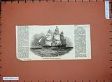 1846 Auxillary Steam Packet Ship Massachusettes