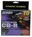 Jensen 80-Minute CD-R Discs (10-Pack) (JDAR10)
