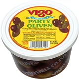 Vigo Party Olives, 10-Ounce Containers (Pack of 6)