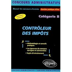 Controleur des impots categorie b concours externe fonction publique d'etat concours administratifs