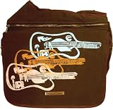 Diaper Dude Designer Diaper Bag Brown UltraSuede Guitars