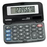 Aurora HC127 Dual Power Executive Foldable Style 8 Digit Hardcase Calculator