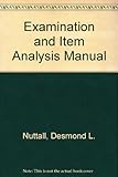Examination and item analysis manual