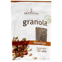 Erin Baker's Homestyle Granola, Peanut Butter, 12-Ounce Bags (Pack of 6)