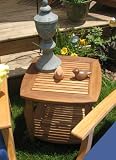 Eco Friendly Indoor or Outdoor Patio Furniture Side Table - Eucalyptus