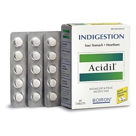 Boiron Acidil for Heartburn, 60 Tablets (Pack of 3)