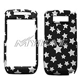 White Star/Black (Sparkle) Phone Protector Cover for NOKIA E71X