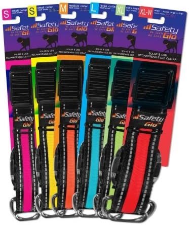 Safety Glo 846998047494 Collar - Black-Orange - Small
