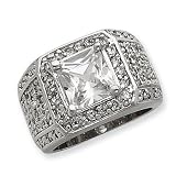 Sterling Silver Men's CZ Ring