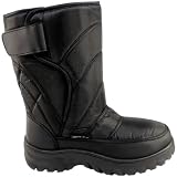 Mens Winter Snow Boots Fur Lined Black