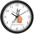 Great Dane Dog Cartoon or Comic - JP Animal Wall Clock by WatchBuddy Timepieces (Black Frame)