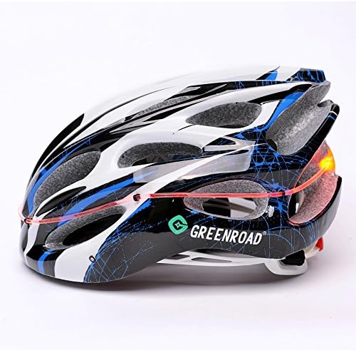 GreenRoad Professional 360 Degrees Luminous Adult Bike Helmet More Safty and Cool Ultralight Adjustable Bike Helmet BLUE
