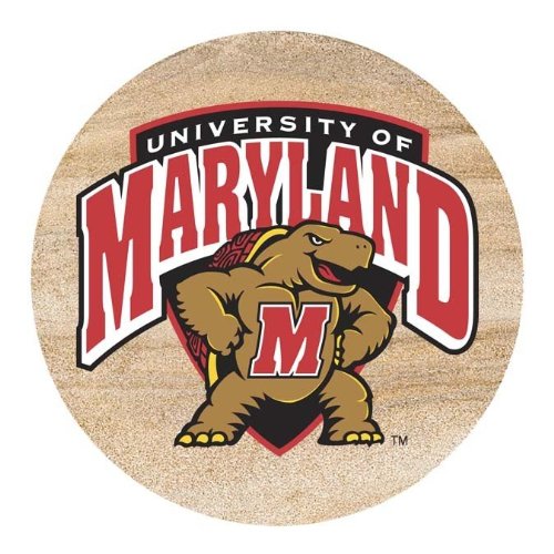 Thirstystone Natural Sandstone Set of 4 Coasters University of Maryland