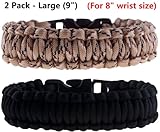 2 Pack of Premium Paracord / Para-cord Survival Bracelets 9