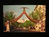 Eagle Gate & State House, Salt Lake City, Utah '50s PC