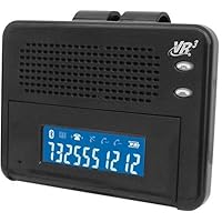 D3Cubed VRBT200V Bluetooth Visor-Mounted LCD Car Kit Wireless Hands-Free Cellphone Speaker