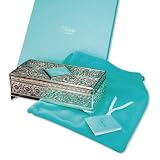 Personalised Silver Plated Antique Style Jewellery Box