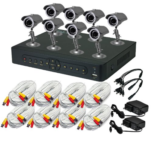 LTS LTD908TDK 8-Camera H.264 Realtime DVR Security System with 500GB and iPhone/Mobile Phone/IE/Apple Safari Live View