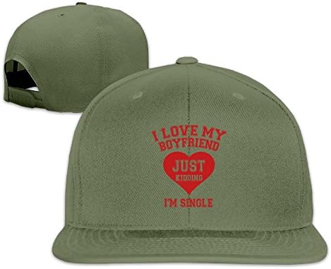 KTKY Fashion I Am Single Girl Headwear ForestGreen