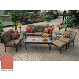 Darlee Flamingo Cast Aluminum Lounge Set With Cushions
