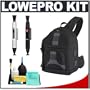 Lowepro Slingshot 350 AW Camera Backpack (Black) + Accessory Kit for Canon Rebel XSi, XS, T1i, XTi, 40D, 50D, Nikon D40, D60, D5000, D90, D300, D700, Olympus Evolt E-30, E-450, E-520, E-620, and Sony Alpha A200, A300, A350, A700 Digital SLR Cameras