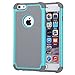 iPhone 6 Case, Lumsing Hybrid High Impact Double Layer Armor Defender Case Protective Cover for Apple iPhone 6 (4.7 inch Screen) with Screen Protector (X-Mint Green-Grey)