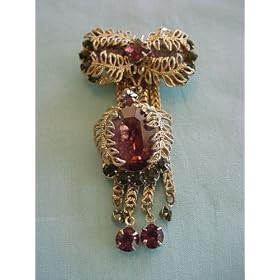 Chatelane Bow Pin by Doris Stephan Antiques & Collectibles