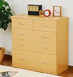 YAMAZEN ラフレシール2 チェスト(幅91高90) WRAF2-9090C(NB) ナチュラル